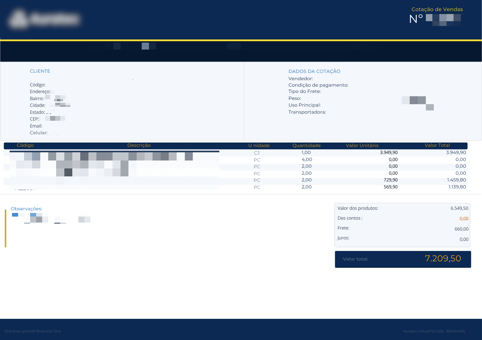 Relatórios SAP com identidade visual